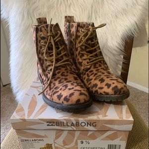 Billabong Cheetah Lace-Up Boots